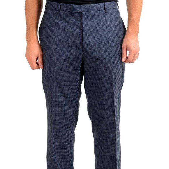 Hugo Boss Men's "T-Jarrod/Lone" Blue Wool Pants - Picture 1 of 5